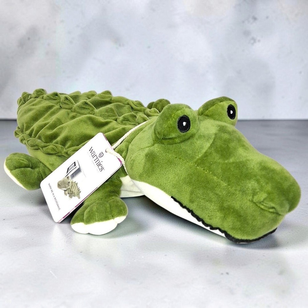 Warmies Alligator Plush Warmable Microwavable Lavender Scent Stuffed Animal NWT